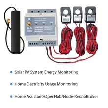 Bi-directional,150A,Din Rail,Home-Assistant, NodeRed,Solar PV Monitor,CE,RCM,Three Phase Energy Meter,MQTT,WiFi,Modbus TCP/RTU