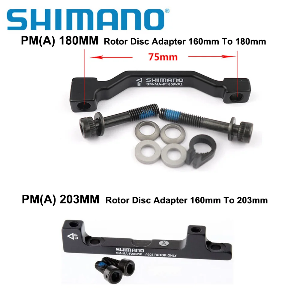 Adattatore Freno A Disco Shimano F203P/PM – Da Post Mount A 180mm Per Rotore 203mm. Potenza Frenante Massima Per La Tua MTB!