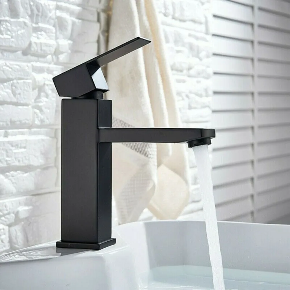 

Sink Tap Bathroom Tap Corrosion Parts Replacements Single Lever Square Mono Faucet 1 Pcs Sink Counter Waterfall