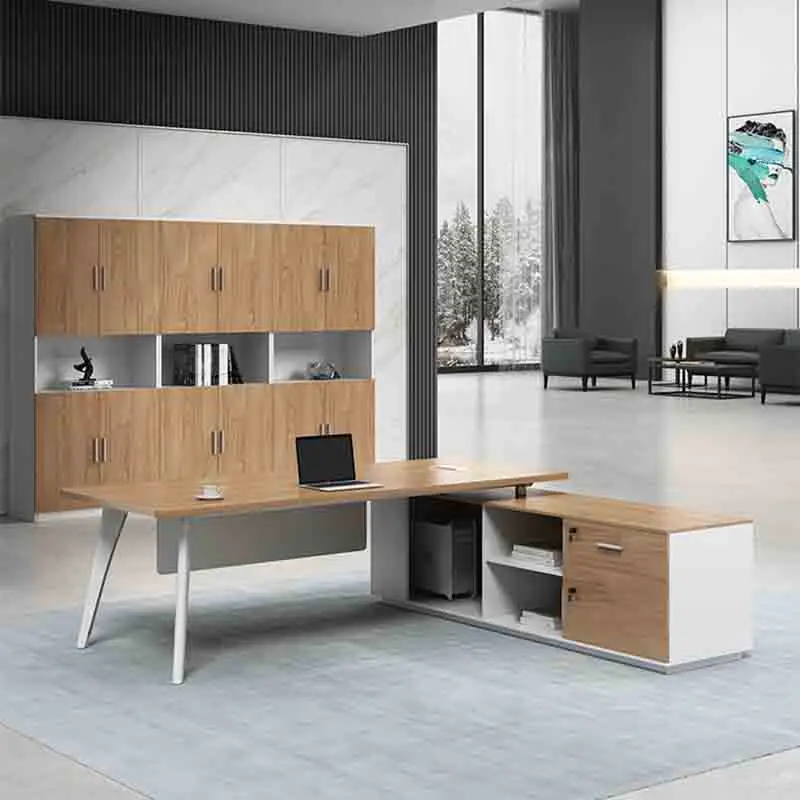 Executive Storage Office Desks Working Corner Reading Wooden Office Desks Keyboard Drawers Scrivania Ufficio Lavoro Furnitures