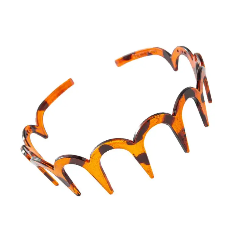 Elastic Non Slip Headband Hair Comb Zigzag Bands Women Simple Headbands Plastic Teeth Hair Hoops Fashion Accessories