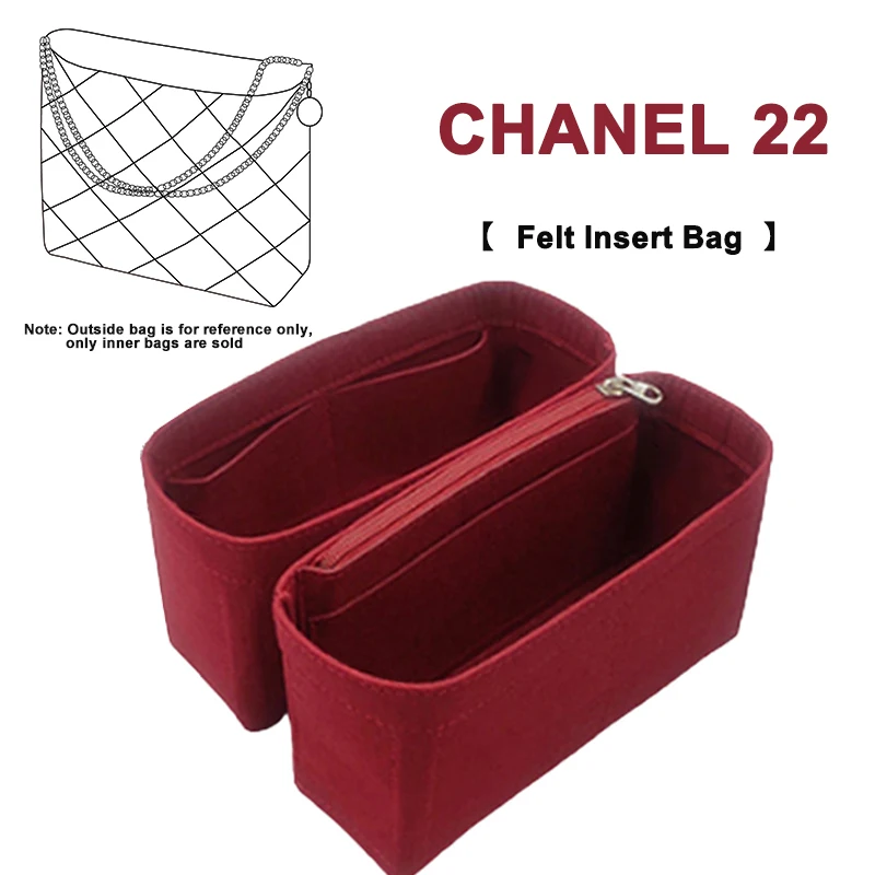 EverToner Felt Insert Organiser Bag For 22 Bag Organizer In Prevent Stain