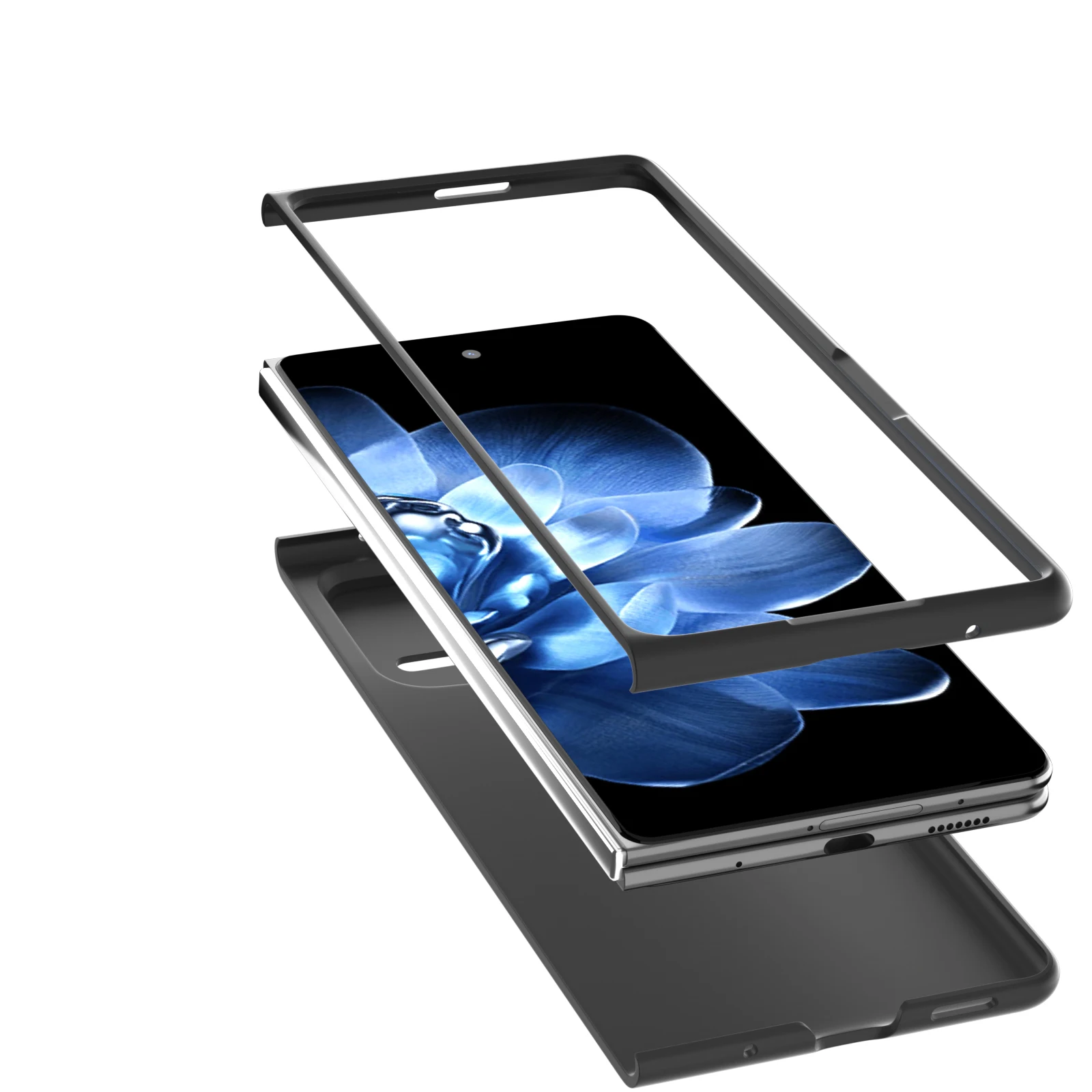 Ultra-Thin Skin Feel Hard Case - Anti-Fouling, Comfortable Grip, Super Slim Folding Protective Cover