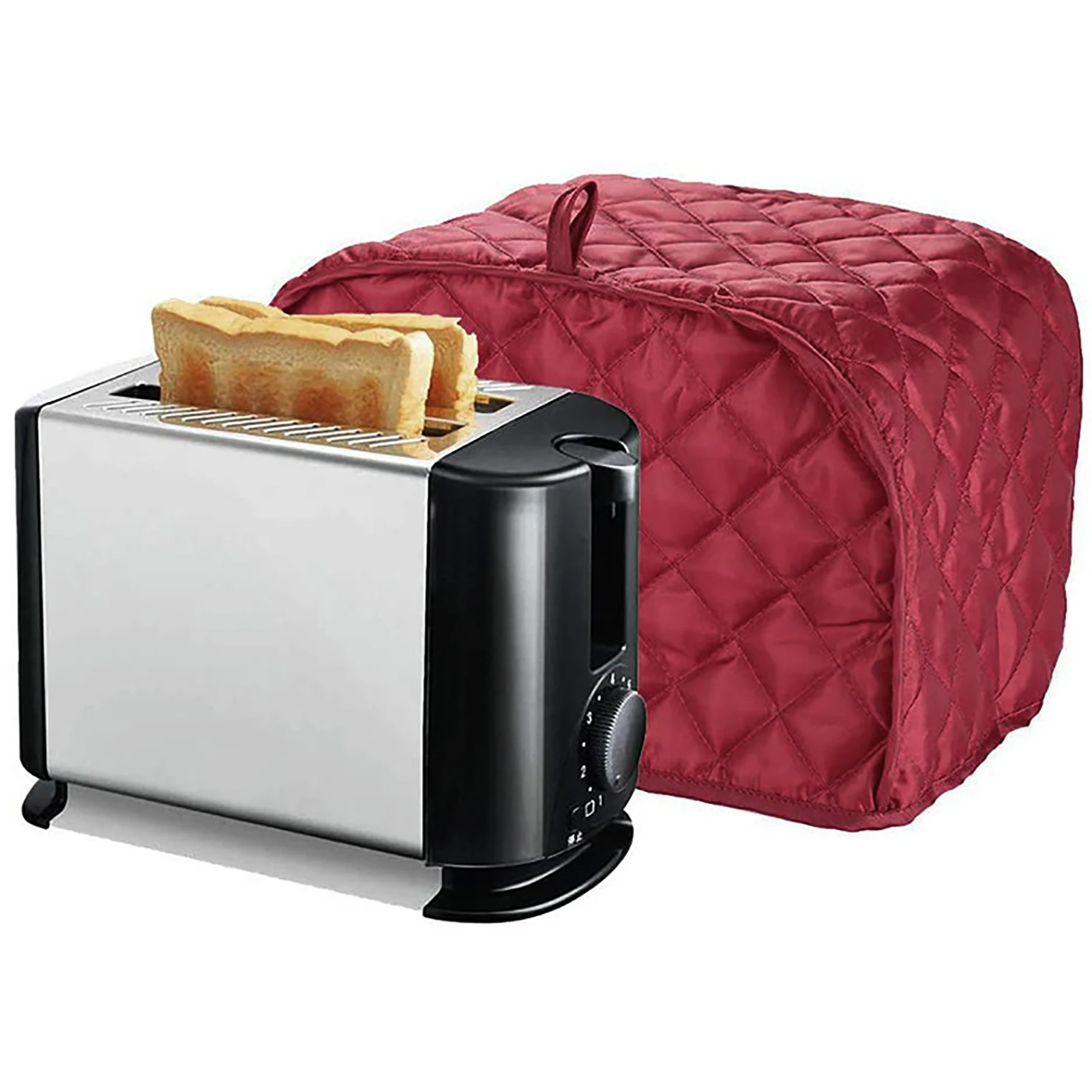 Shopline Toaster Cover Polyester Toaster Cover for Four Slice Toaster and Dust