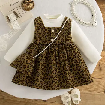 Newborn Girls Animal Print Dress 1