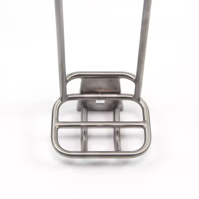 CNC Titanium Front Rack For Brompton Folding Bike, Ultralight Ti Alloy Luggage Carrier Bag Shelf, Upgrade Bicycle Accessories