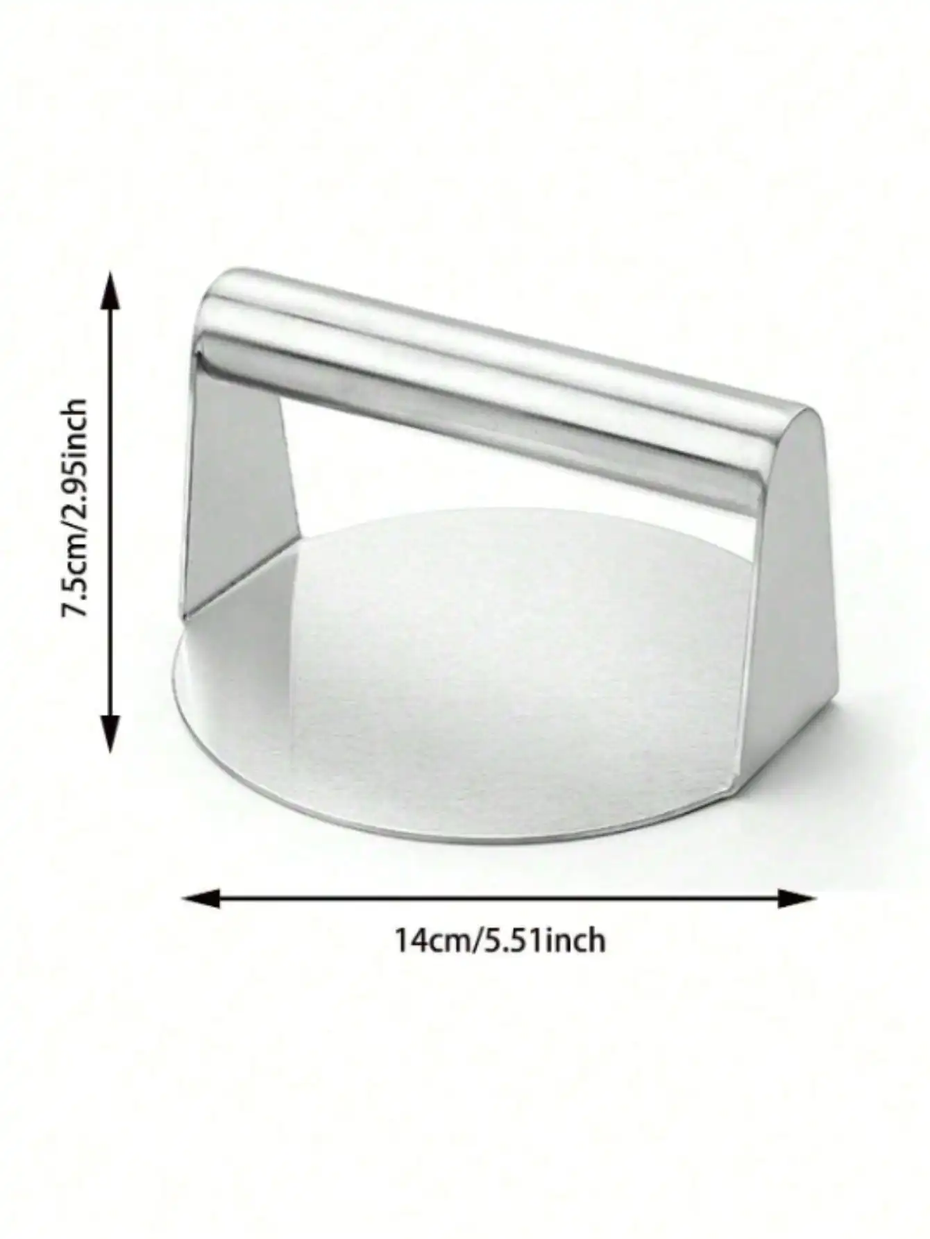 1pc Stainless Steel Burger Press Round Hamburger Press Patty Maker Hamburger Patty Maker Barbecue Accessories