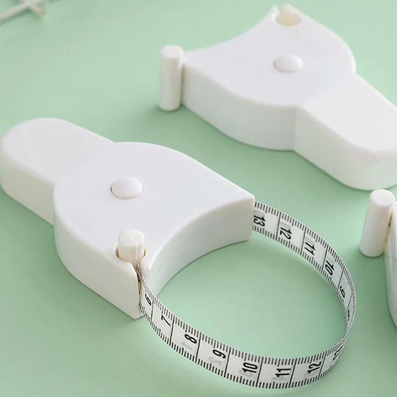 150cm/60inch Accurate Fitness Caliper Measuring Body Tape Measure Waist Chest Legs Self-tightening Body Measuring Tape Ruler