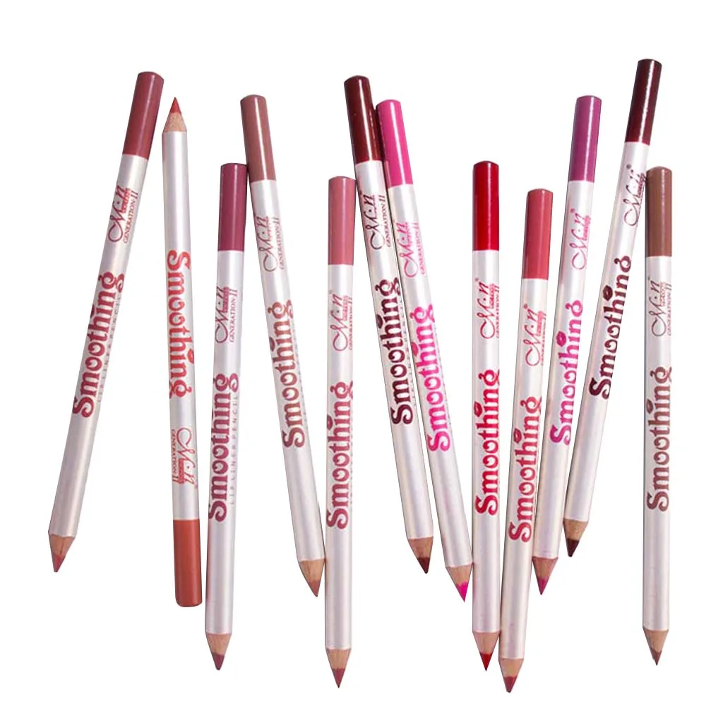 12 Colors Lip Liner Lip Liner Lipstick, Waterproof & Long-lasting 12 Colors Lip Liner Lip Liner Lipstick, Waterproof & Long-lasting