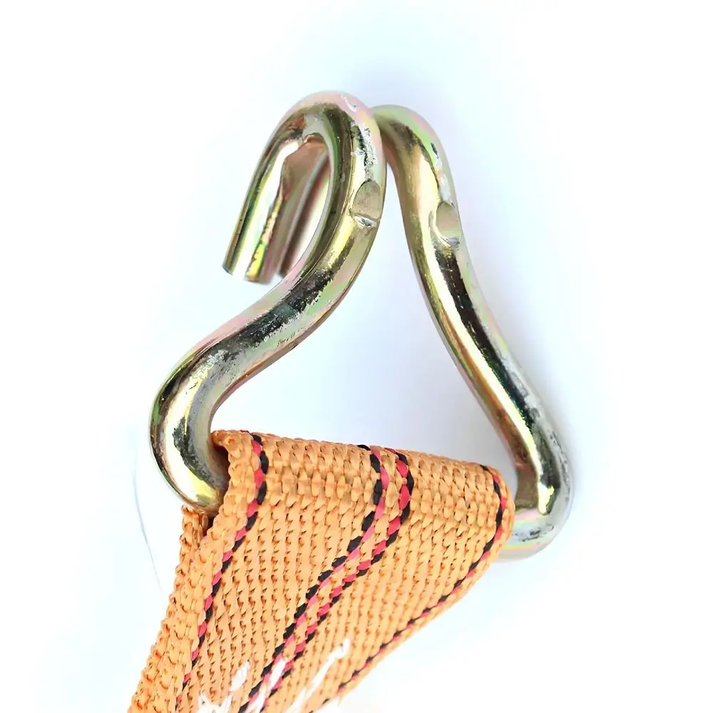 Durable 40mm Tie-down Straps J Hooks 3/6/8/10/15 Meter Binding Strapping Thickened Easy to Use Ratchet Straps Heavy Duty