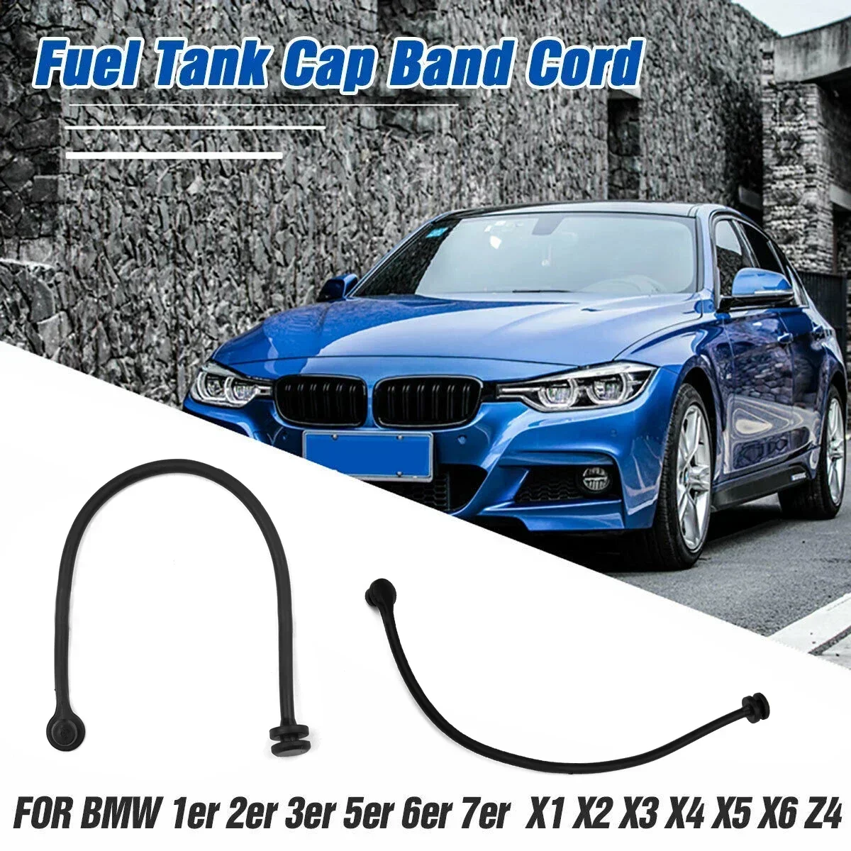 Fuel Tank Cap Strap For BMW 1 2 3 4 5 E81 E82 E87 E88 E46 E90 E91 E92 E93 E39 E60 E61 F07 E63 E64 E65 E66 E68 F01 F02 F04 X3 E83 fuel cap cord strap