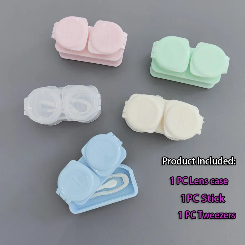 1 Set Simple Mini Contact Lenses Box Easy To Carry Travel Contact
