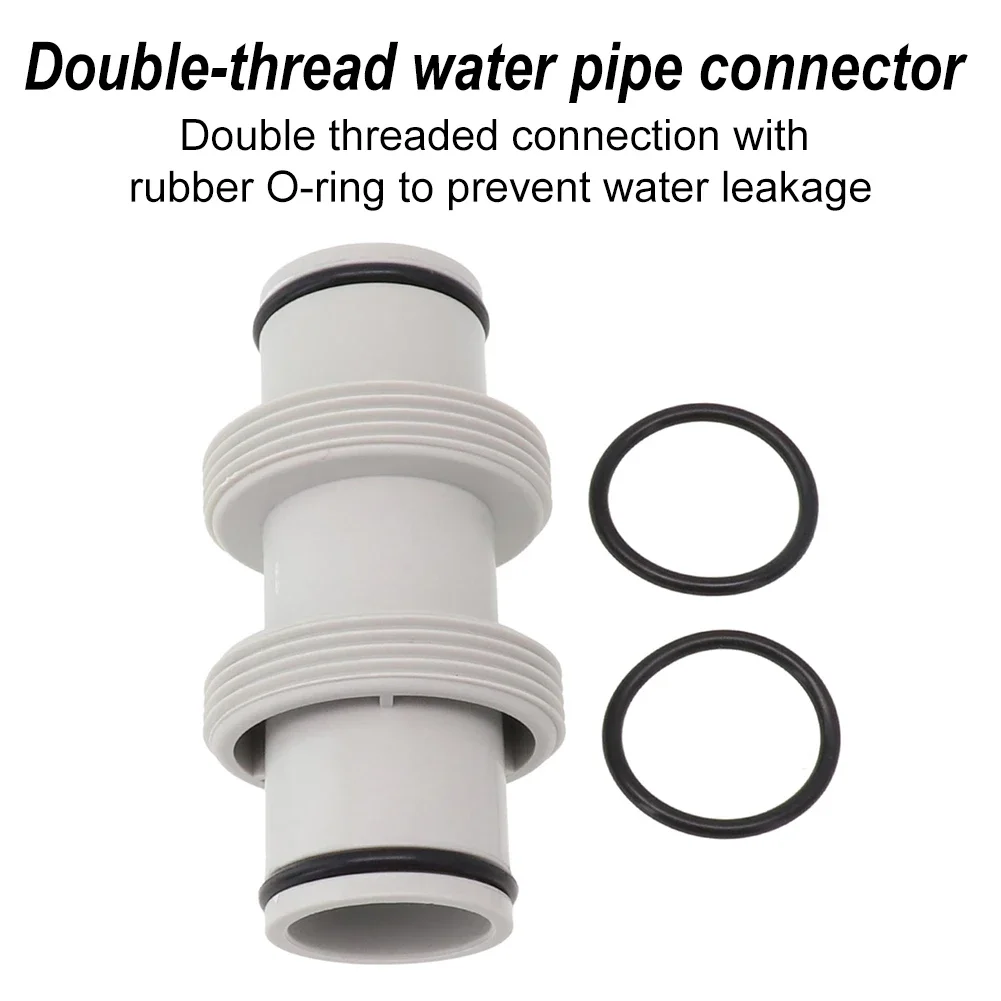 1/2pcs Hose Extension Adapter For Intex Split Hose Plunger Valve 1.5in To 1.5in Spas Hot Tubs Swimming Pool Straight Connector pool hose coupling swimming pool accessory