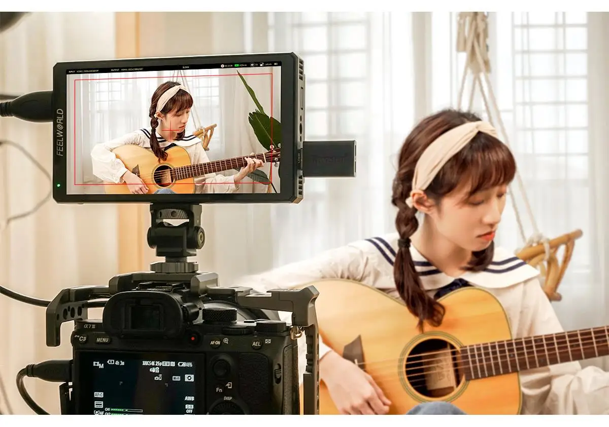 FEELWORLD CUT6 CUT6s 6" Touch Screen Video Monitor Recorder FHD Monitor Support IPS 4K HDMI-compatible 1920x1080 3D LUT