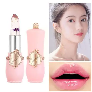 오래 지속되는 젤리 플라워 립스틱, 입술 온도 변화, 다채로운 블램 핑크 투명 립스틱, Ma M3X4, 6 개/세트
