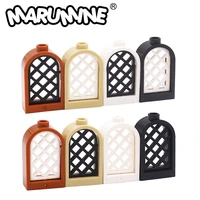 Marumine Building Blocks City Parts 1x2x2 2/3 Window 20PCS Compatible with 30046 30044 MOC House Bricks Street View Accessories 1
