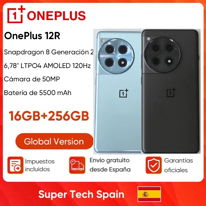 OnePlus 12R teléfono móvil Snapdragon 8 Gen 2 6,78 