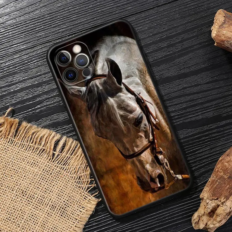 Galloping Horse Design Soft Phone Case Cover