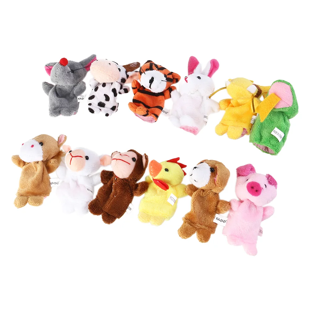 

12 Pcs Finger Puppet Party Bag Fillers for Toddlers Wear-resistant Puppets Household