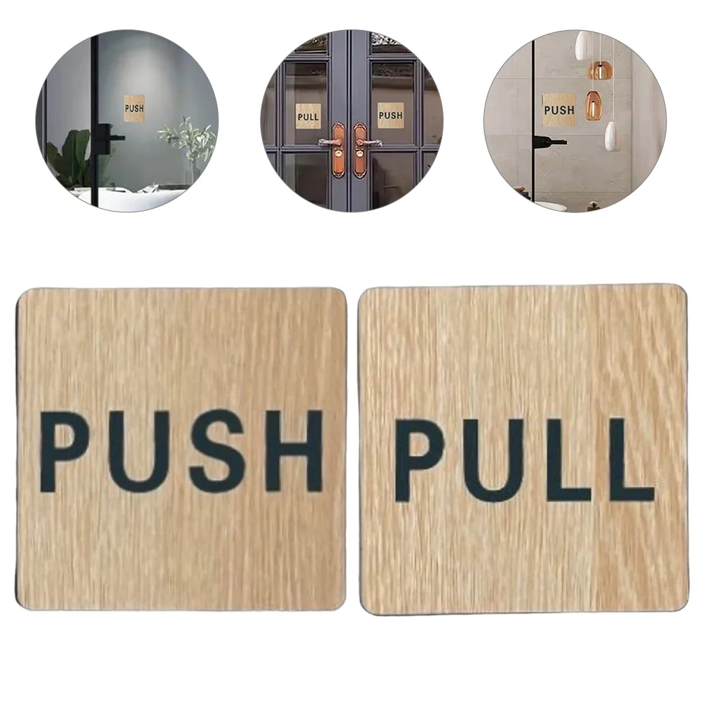 Hol Signaal Niet essentieel 2pcs Pull Push Push Pull Signs For Glass Doorss Entrance Door Pull Push  Signs Indication Signs _ - AliExpress Mobile