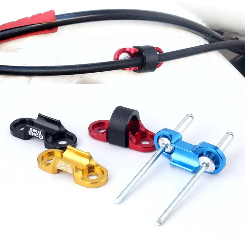 

Bicycle Brake Line Pipe Buckle Aluminum Alloy Bicycle Cable Guide MTB Bike Brake Line Holder Clips Wire Adapter Plastic C Buckle