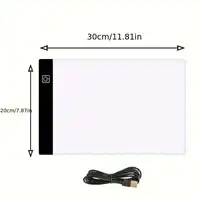 Portable A4 LED copy board scheduling box,ultra-thin adjustable USB Artcraft tracking light pad for tattoo drawing,sketching - Image 6