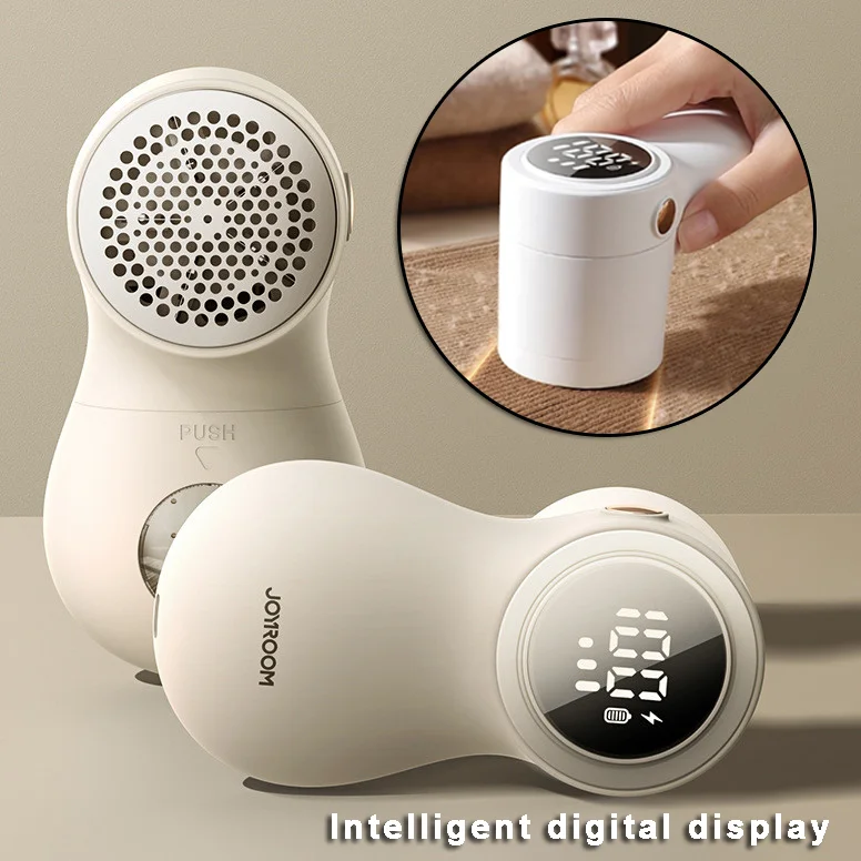 

Lint Removal Electric Hairball Trimmer Smart Light Emitting Diode Digital Display Fabric USB Rechargeable Portable Professional