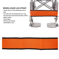 Wheelchair Calf Strap Wheelchair Leg Restraint Strap Leg Improve Stability Oxford Cloth Foot Protector Belt Orange 1