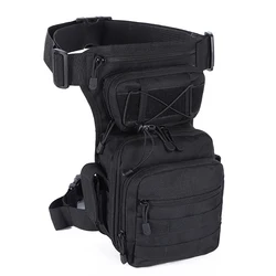 Tactical Black Drop Leg Waist Bag (Black)