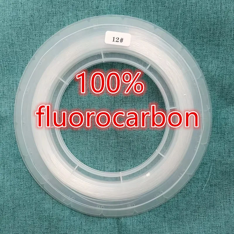 Bas de ligne fluorocarbone 100m 0.70-0.90mm transparent pêche mer bateau - Invisibilité