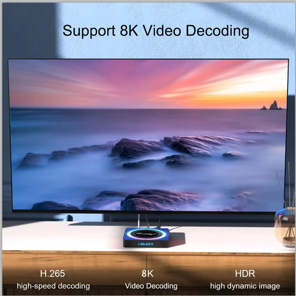 X88 PRO 13 Android 13.0 TV skříňka rockchip RK3528 4K 2.4G 5G WIFI 6 64G 32GB 16GB BT5.0 8K globální média hráč