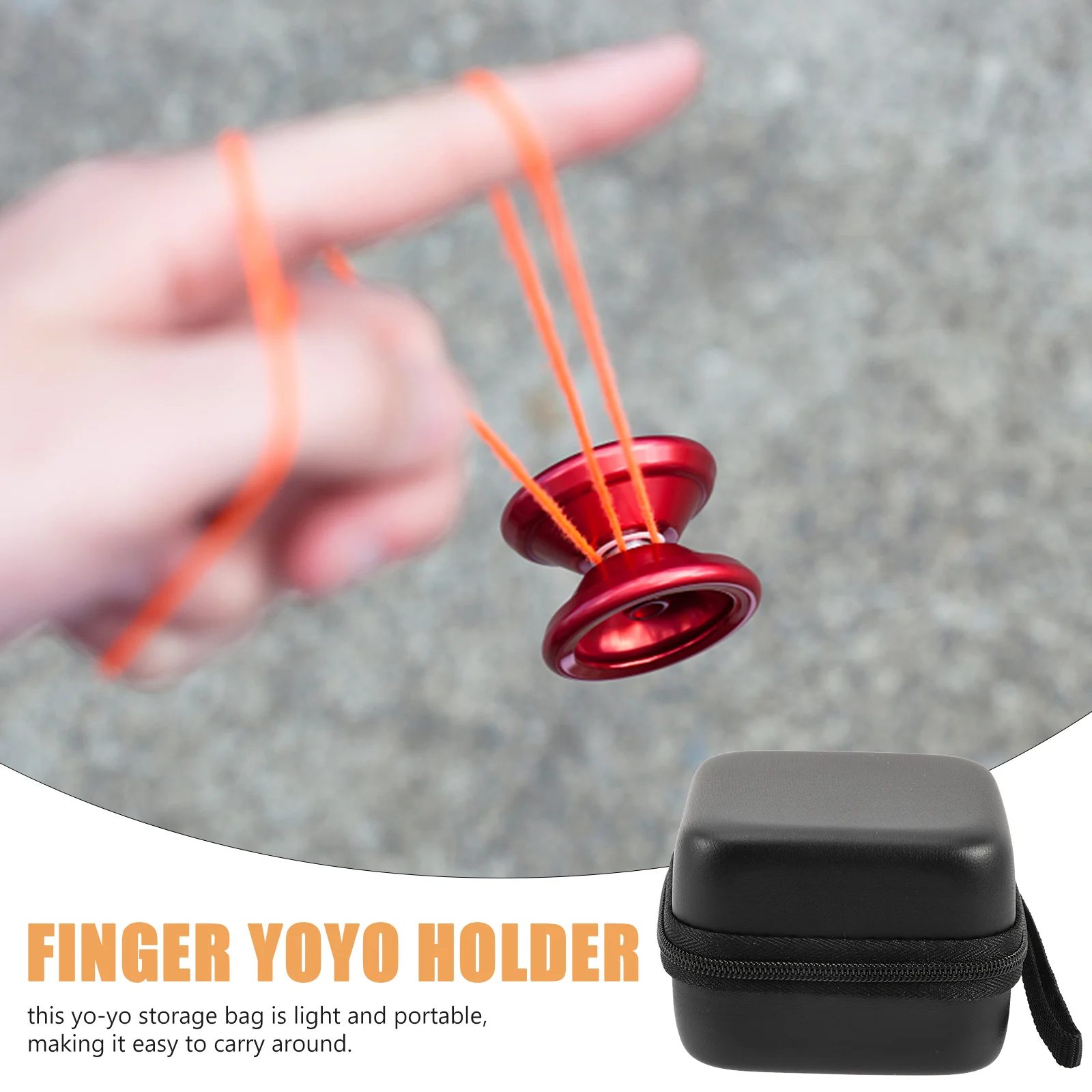 Portable Yo Yo Storage Bag Yoyo Case Beginner String Finger Holder Pvc Sponge Toy Accessories Gadgets Gifts Hobbies