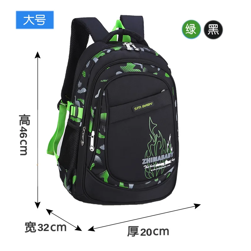 Kids backpack Primary children School Bags For Boys large orthopedic Backpack Waterproof Schoolbag big Book Bag mochila infantil - 2