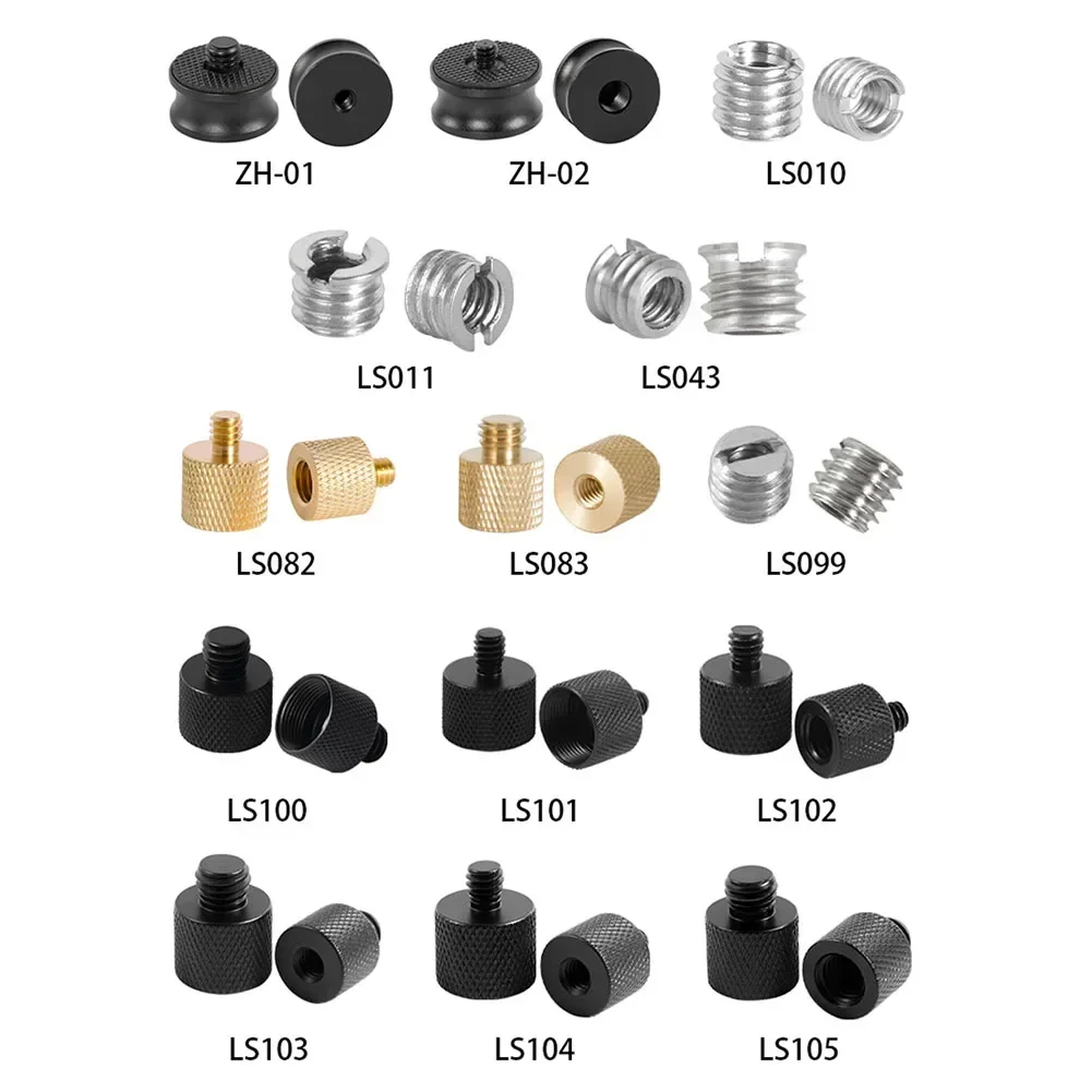 1/4 3/8 To 5/8 Female Male Threaded Screw Mount Adapter For Tripod Camera Studio Threaded Screw Mount Adapter tripod screw mount adapter