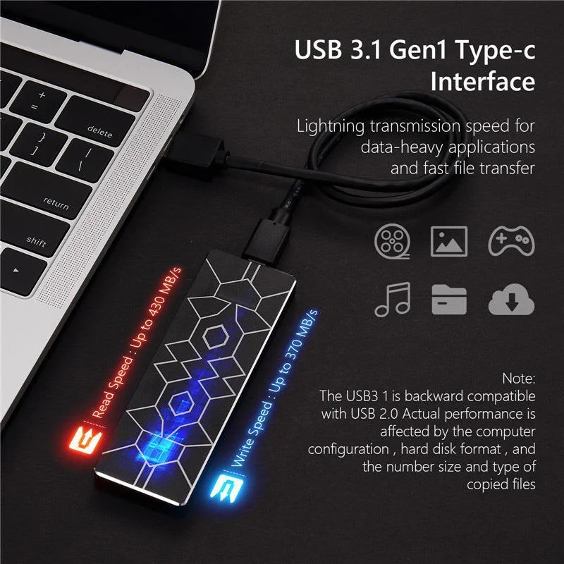 ޴  ָ Ʈ 1T 2T 8T 60T usb 3.1 ÷ ̺, Ssd  ϵ ̺ Ʈ ޴ HDD ssd