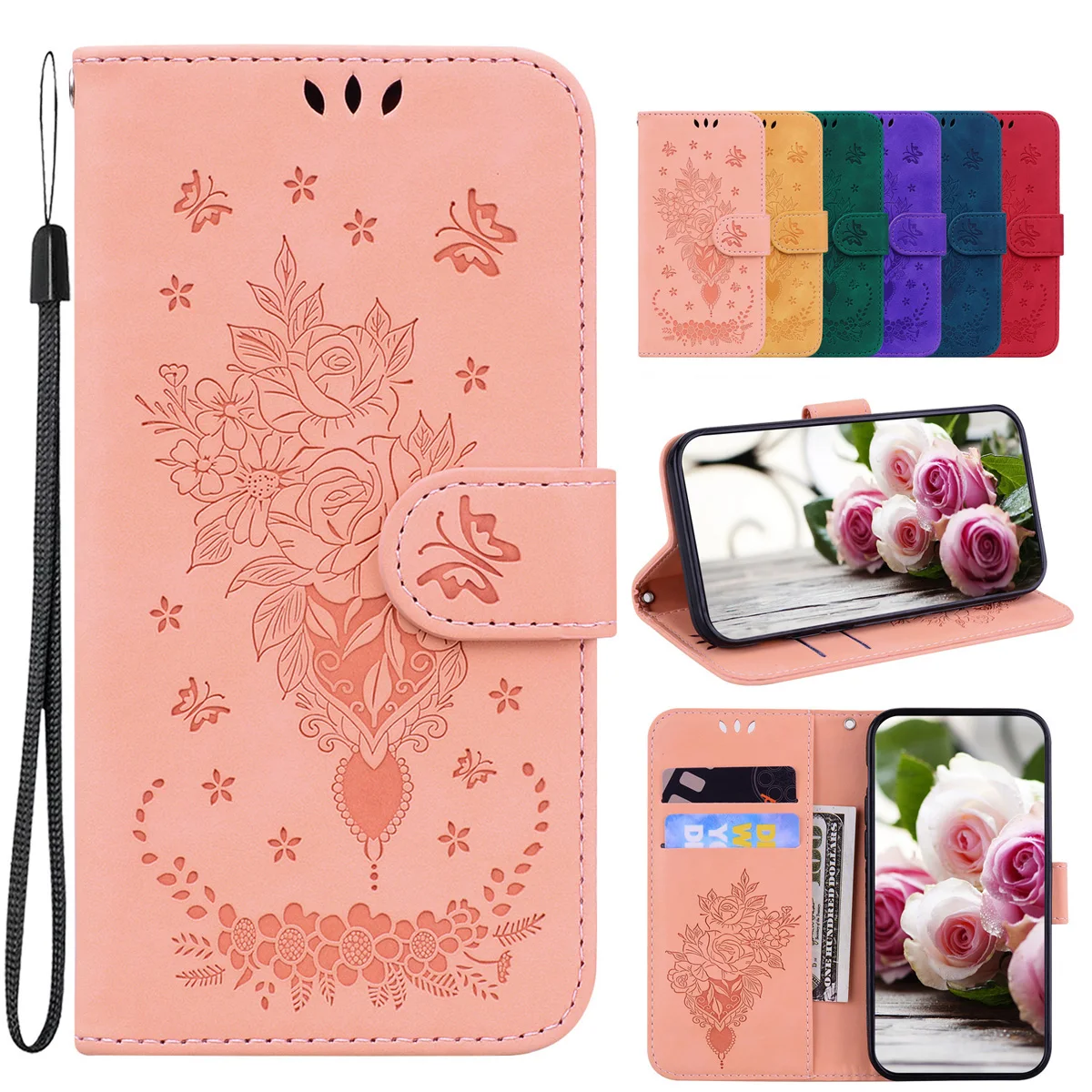 Custodia Per Telefono Sunjolly Per Oppo F19 F19S A95 A94 4G Realme 8 Pro C21 A94 F19 Pro Plus 5G Reno 5Z Custodia A Portafoglio In Pelle Pu
