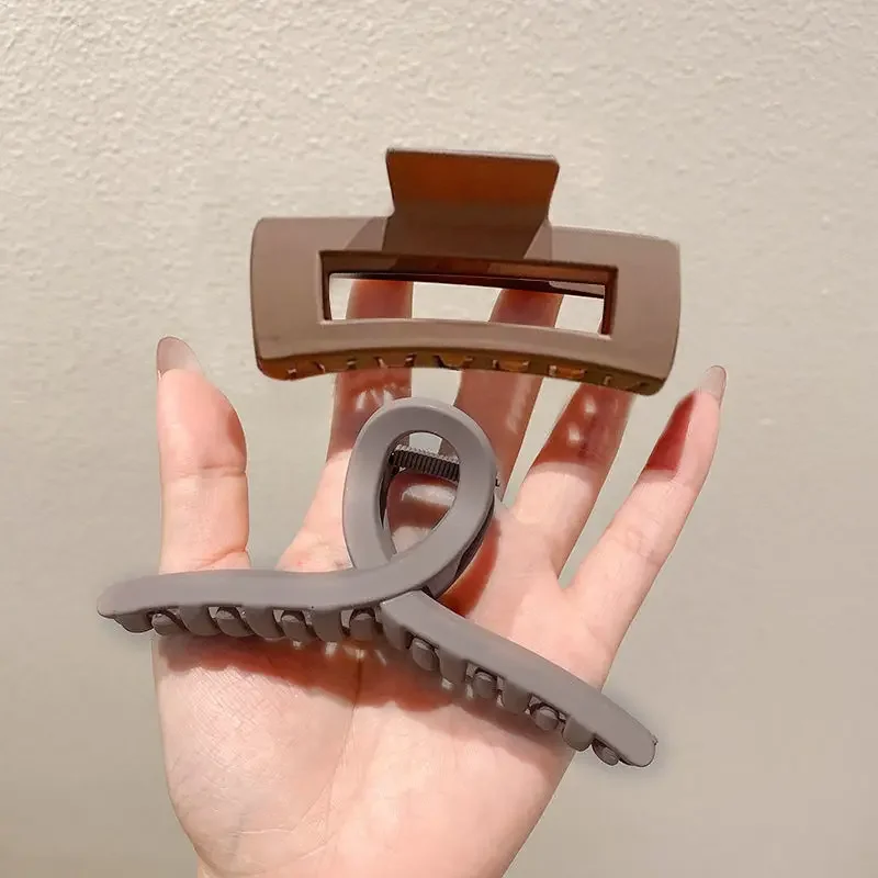 Pinza para el pelo de alta gama con forma de garra de tiburón grande, bonita combinación de accesorios para el pelo, venta al por mayor, envío gratuito