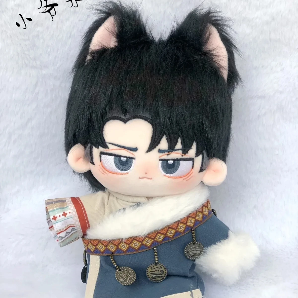 

20CM Attack On Titan Levi·Ackerman Cute Stuffed Plush Body Cotton Dress Up s Anime Plushie Pillow Xmas Gift