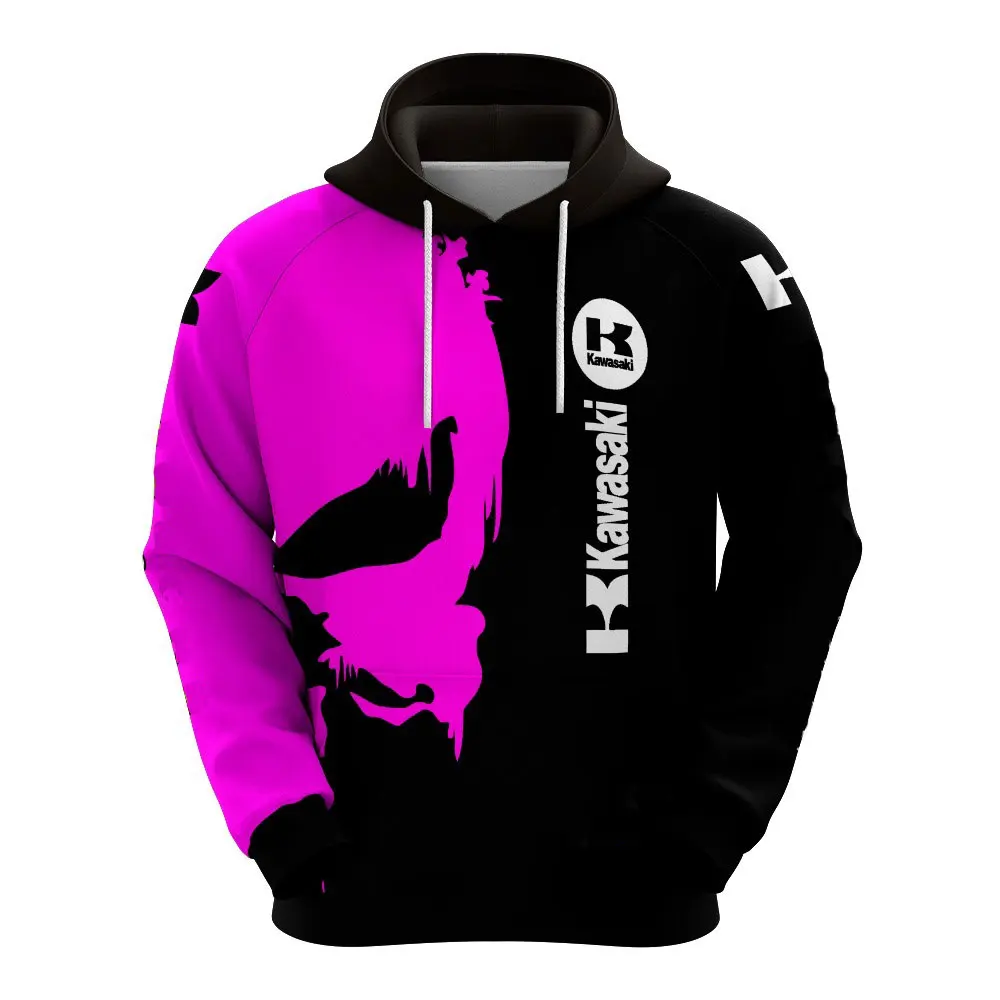 thumbnail image 1 of Sudadera con capucha con estampado 3D de calavera y motocicleta para hombre, sudadera para andar en motocicleta al aire libre, sudadera informal de calle para hombre, sudadera deportiva, 1 of 5