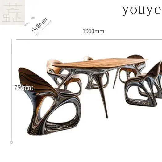 Sedia da pranzo moderna di design leggero e lussuoso - immagine 4