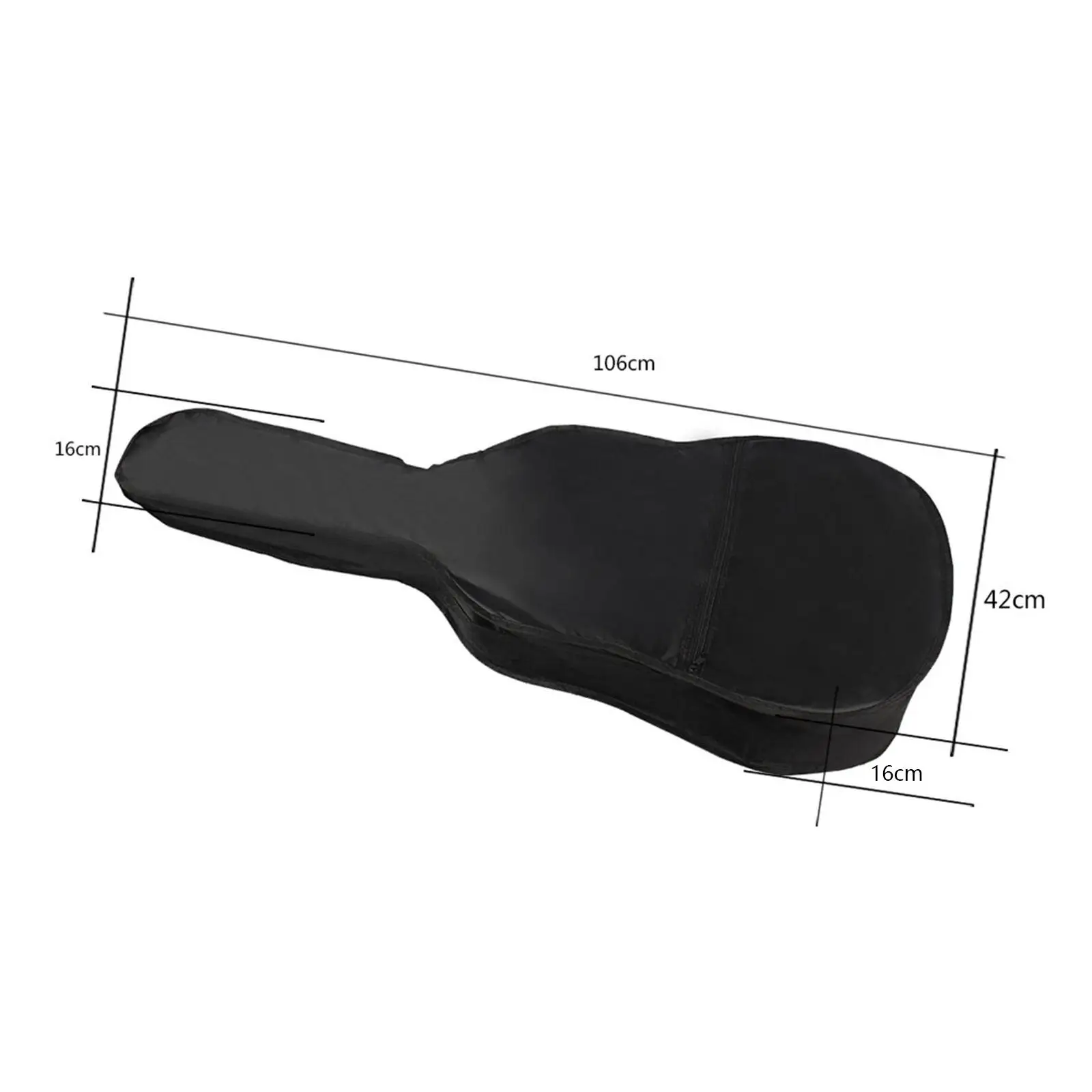 41 inch Guitar Bag Adjustable Strap Oxford Fabric Waterproof Guitar Cover Case for Classical Acoustic Bass Instrument