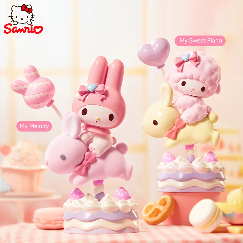 

Sanrio MINISO My Sweet Piano My Melody Sweet Party Series Model Figure Birthday Gift Kawaii Anime Children's Toy Decoration