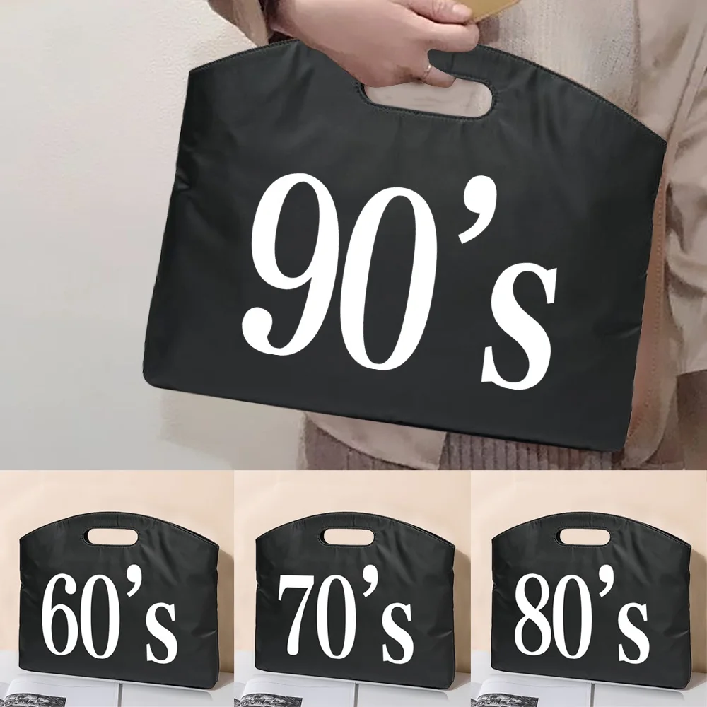 

Business Handbag Briefcase File Bag Made In The 60s~90s Conference Tablet Unisex Laptop Document Information Meeting Tote Bag