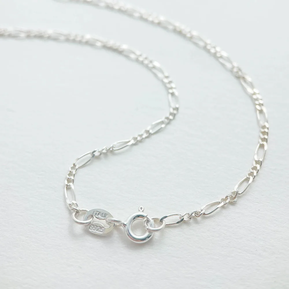 Catenina In Argento Sterling Placcato Rodio: Sottile E Brillante, Perfetta Per Ciondoli O Da Sola (40,6 Cm)