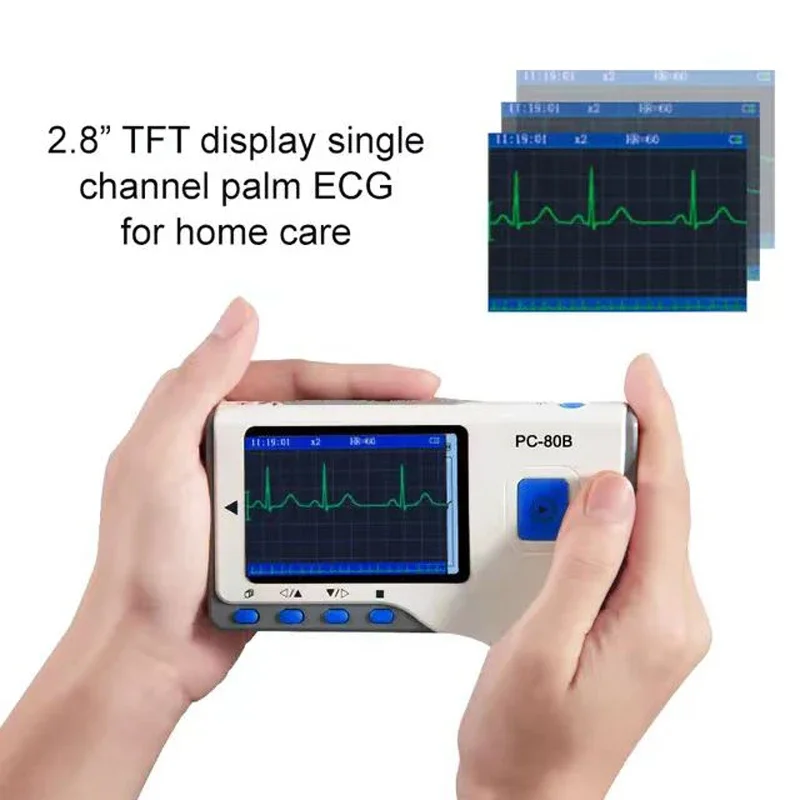 PC-80B Bluetooth Portable Handheld Wireless ECG Monitor Health Test Scanner Station 12 Leads Ecg Ecg Machine With Analyzer