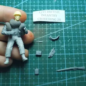 1/35  Resin Model Figure GK，British soldier  , Unassembled and unpainted kit