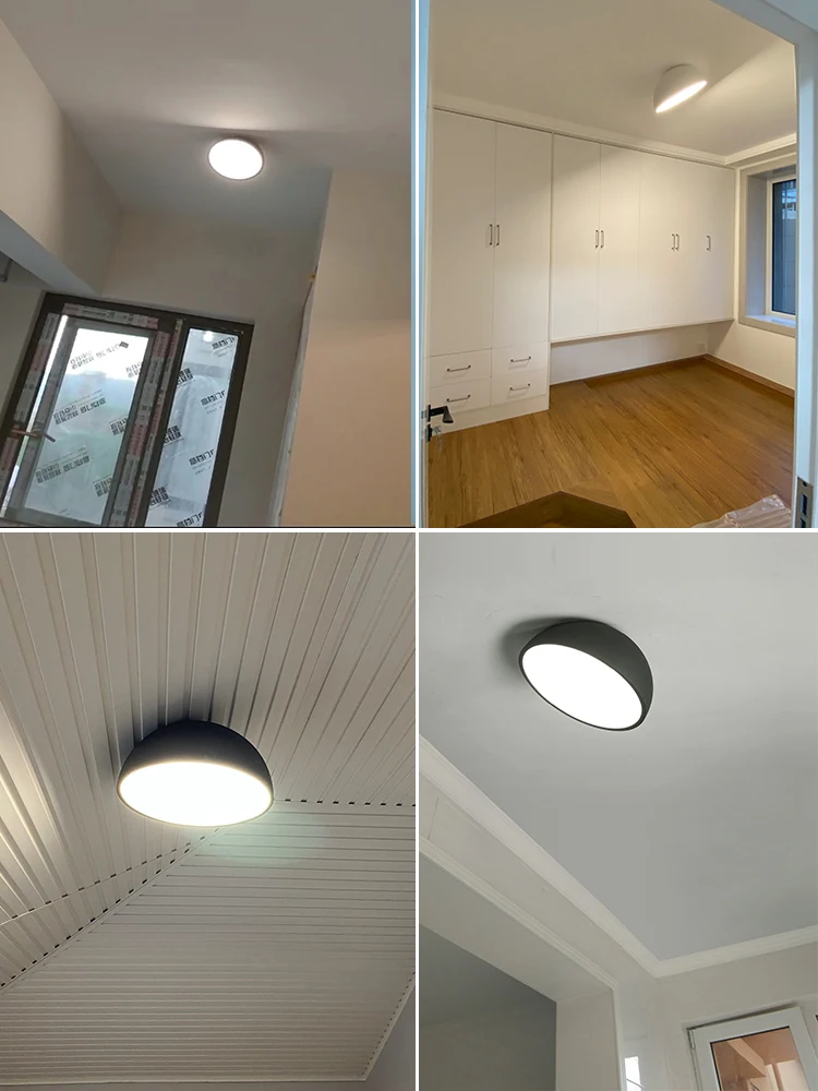 Nordic LED teto luzes para sala de estar, sala de jantar, decoração de cozinha, quarto, iluminação interior, lâmpadas pretas e brancas