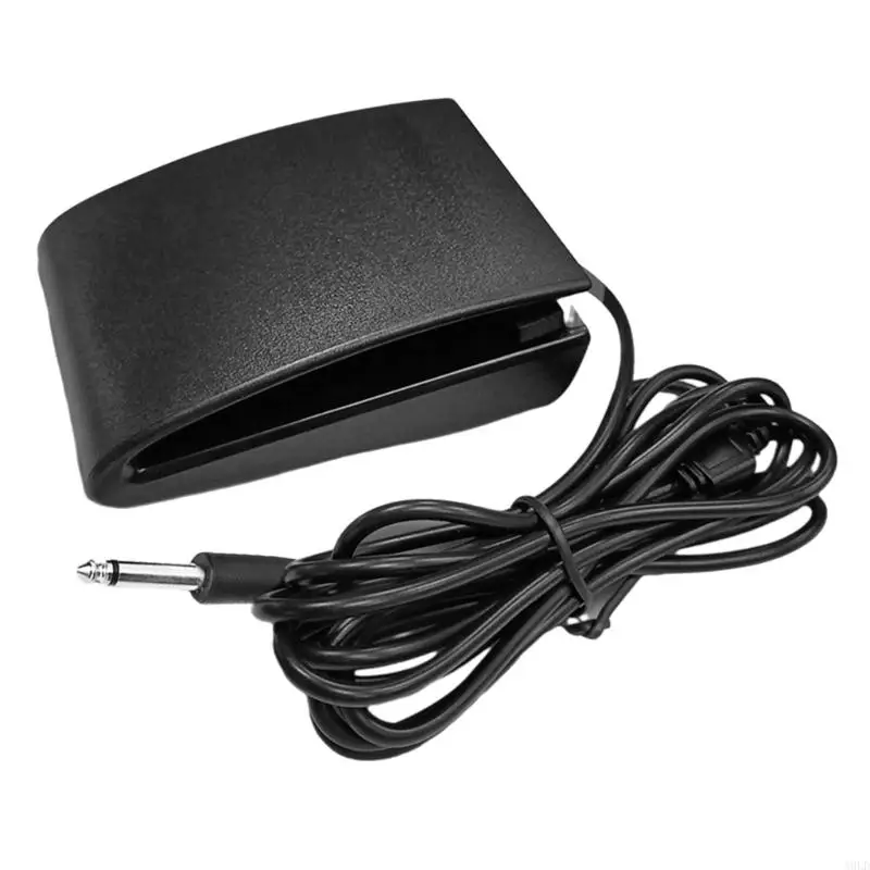 A9LD Multi Functional Sustain Pedal for MIDI Keyboards Durable Foot Pedal for Various Instruments 3.5mm/6.5mm Connector