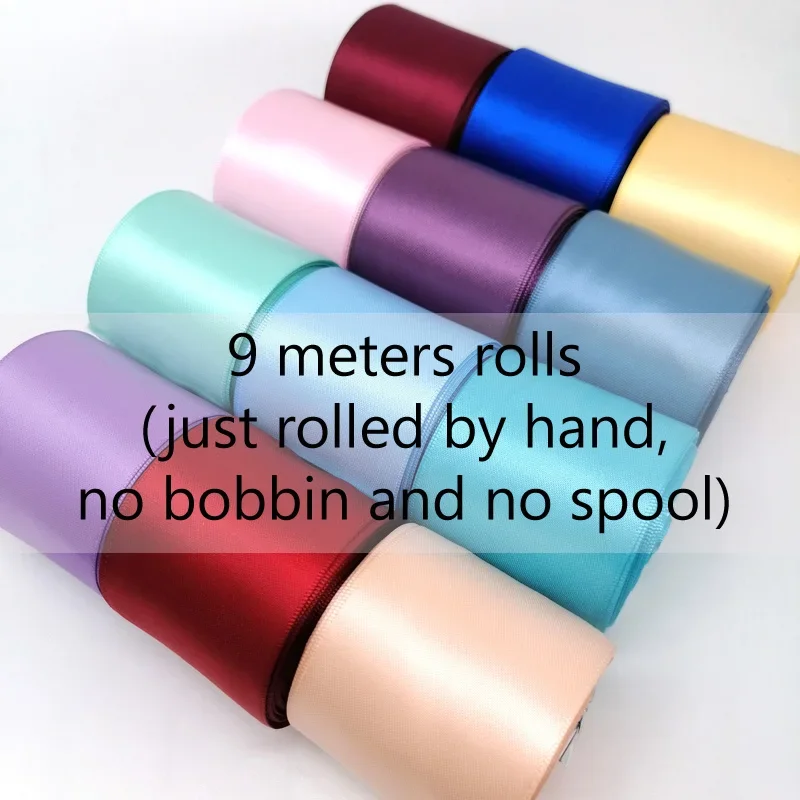 1.5" 3.8cm 38mm Double Sided Satin Ribbon 100% Polyester Double Face Ribbon Tapes Bows Making Wedding 961798 satin ribbons ribbon supplies polyester ribbon satin ribbon