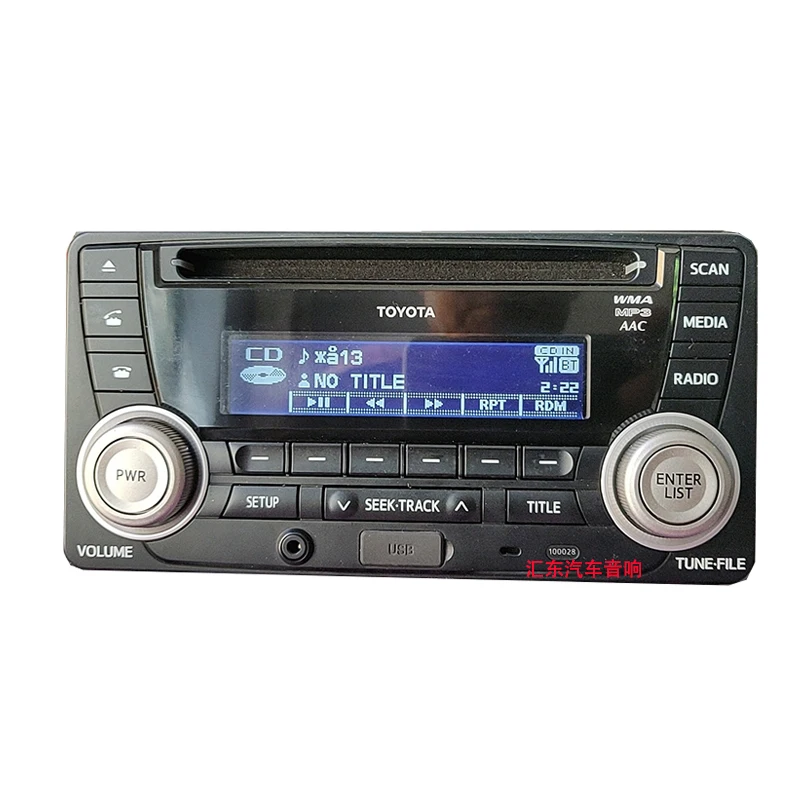 Toyota original Land Cruiser PZ366-60106 corrola car radio CD player with bluetooth FM USB AUX Multimedia Player Car Audio car radio car cd player